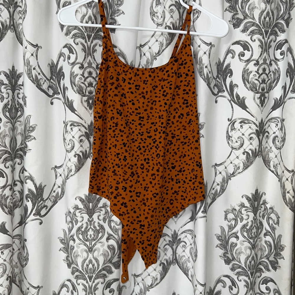 Leopard corset style bodysuit
